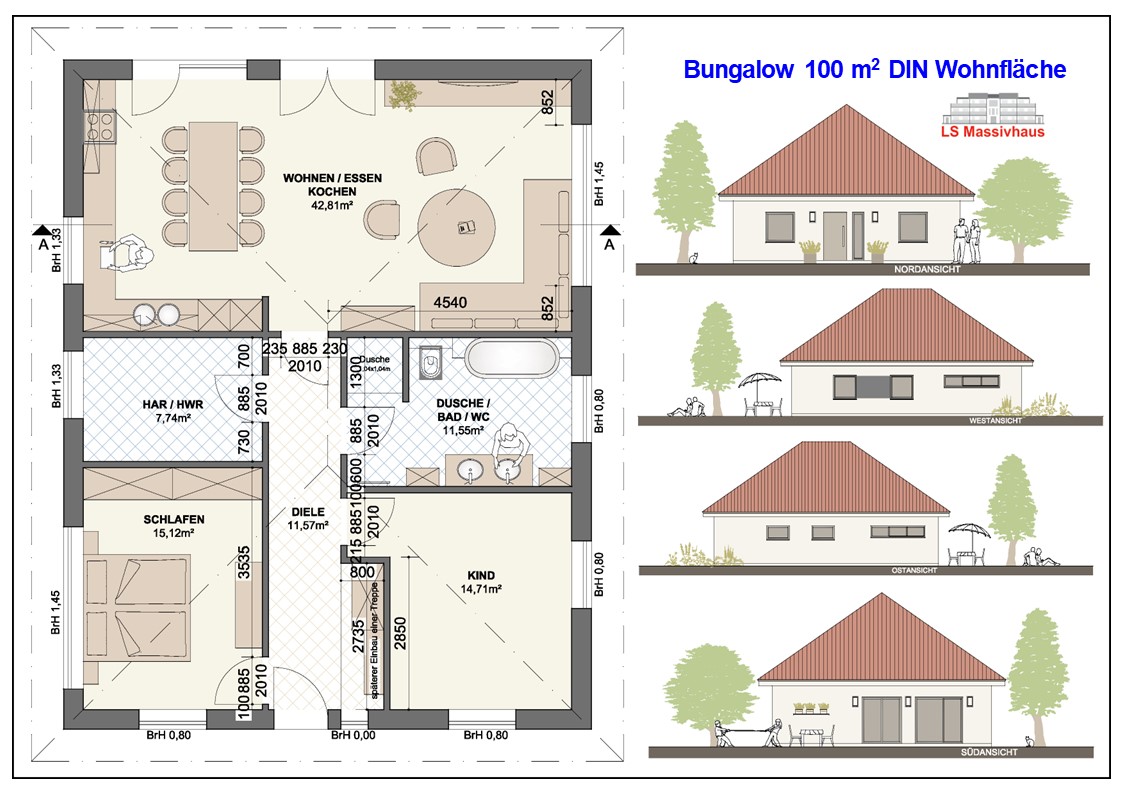 Bungalow 100 m� Kietzmann