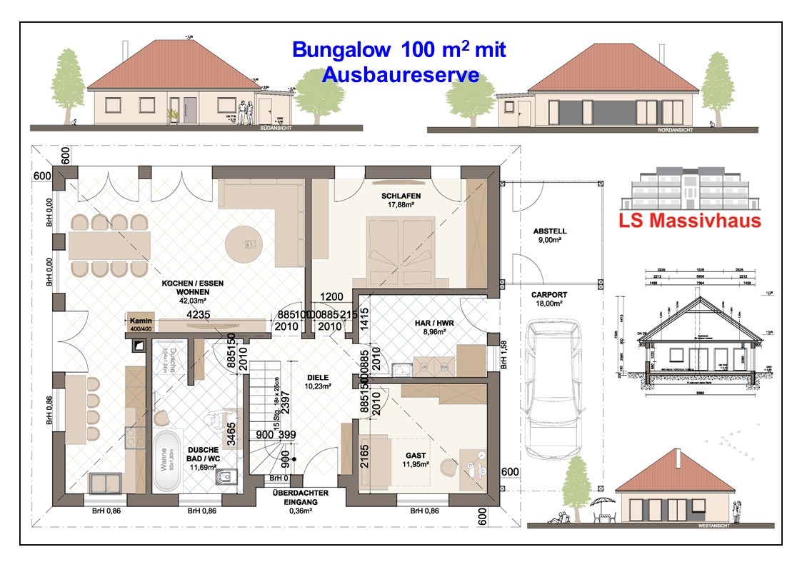 Bungalow 100 m² Teske