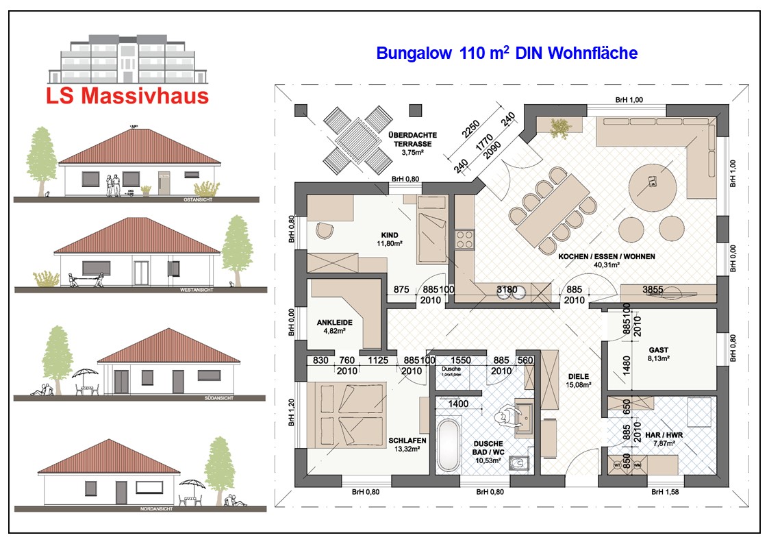 Bungalow 110 m� Merseburger