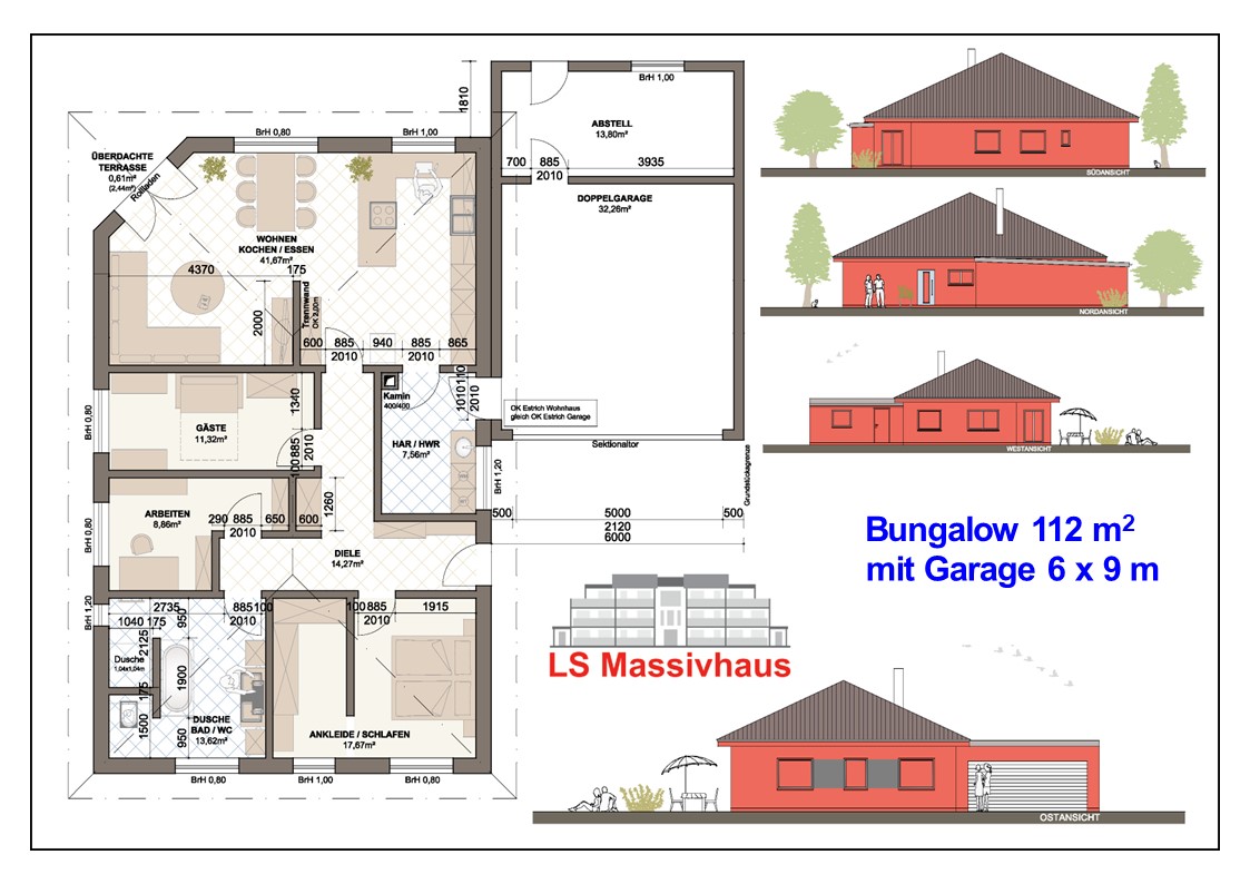 Bungalow 112 m� Friemann