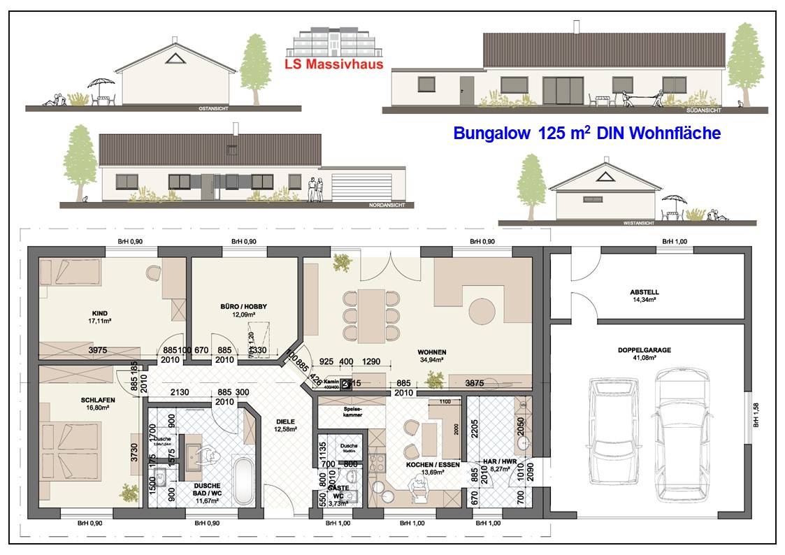 Bungalow 125 m� Schmidt