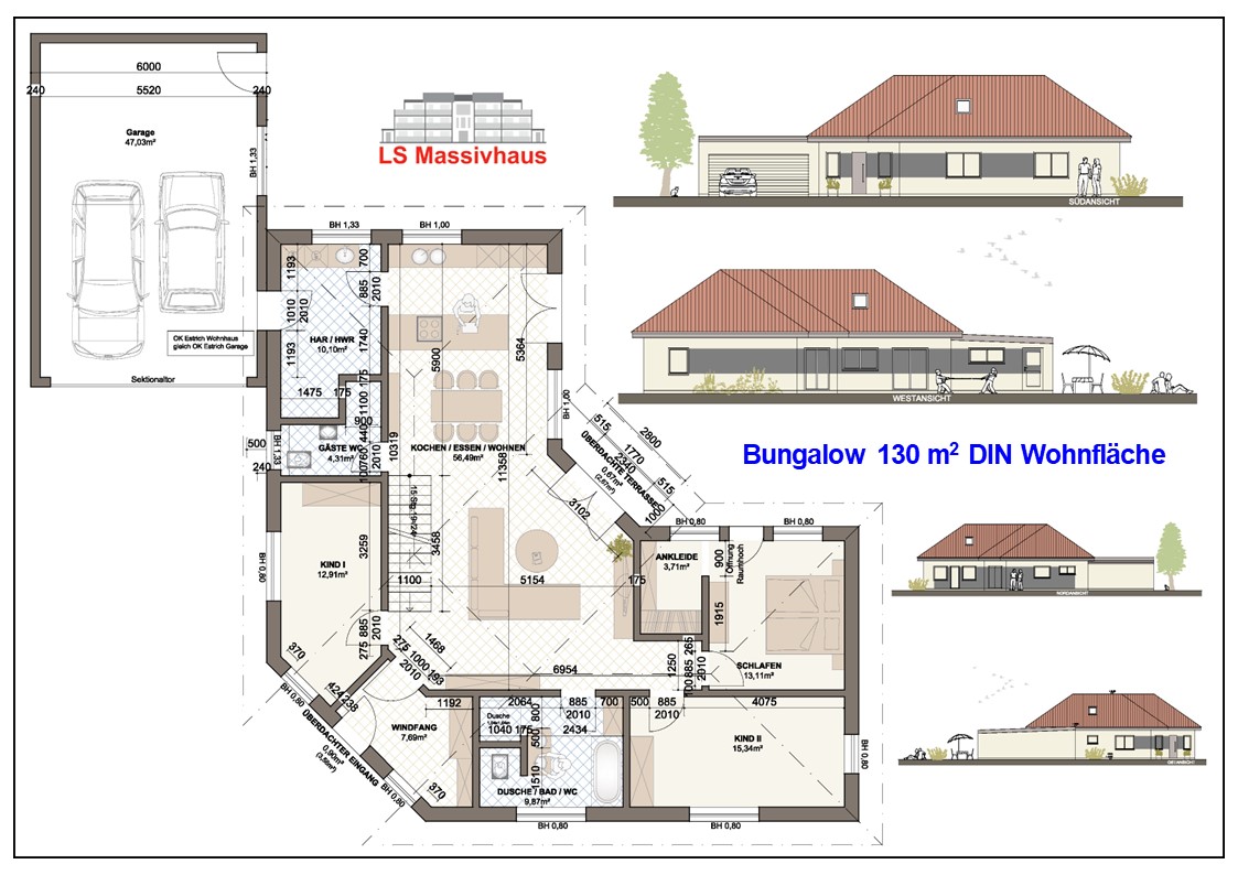 Bungalow 130 m² Heinisch