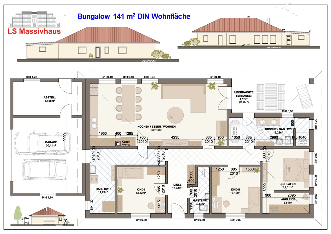 Bungalow 141 m� K�pke