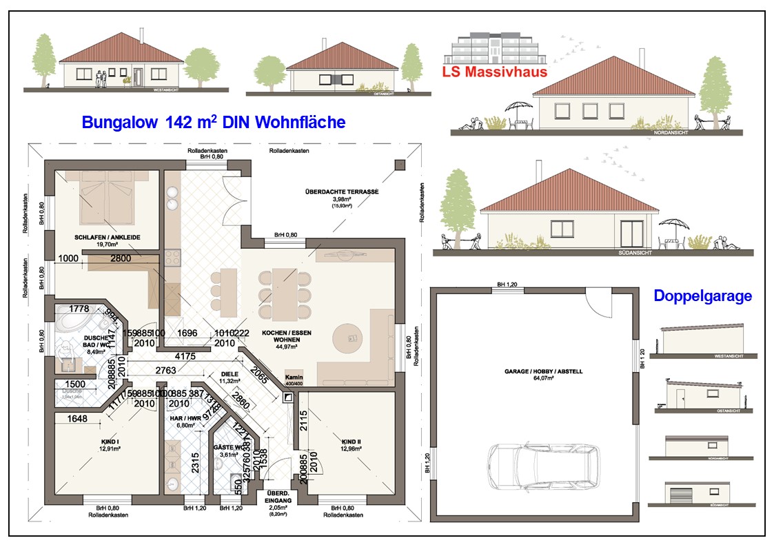Bungalow 142 m� Kr�ger Schwaan