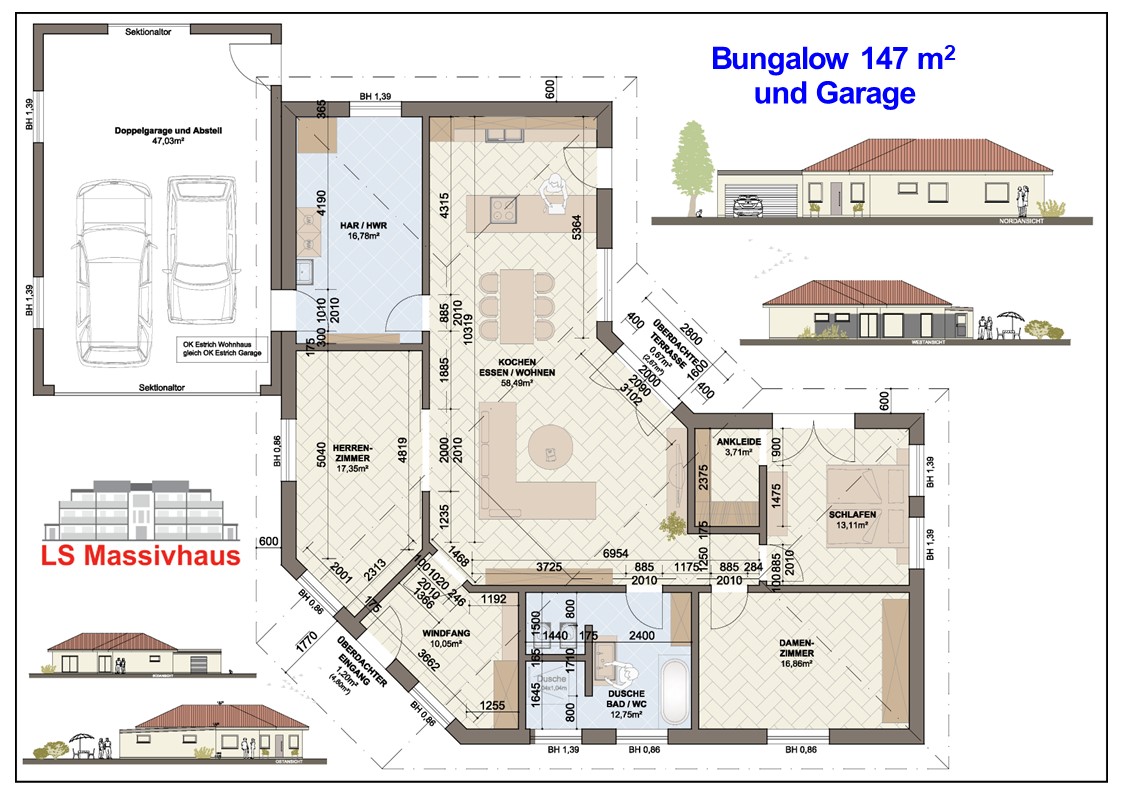 Bungalow 147 m� Arnold