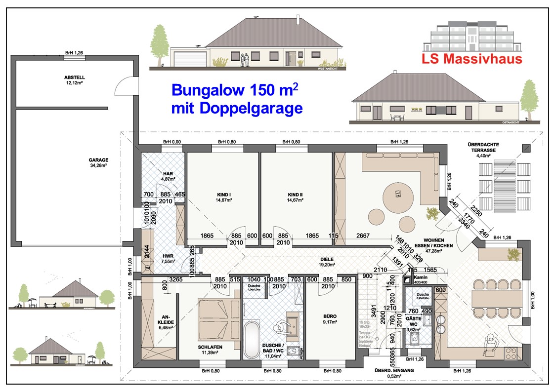 Bungalow 150 m� Scharnetzki