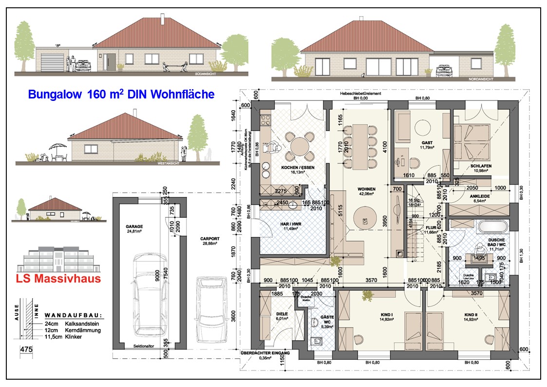 Bungalow 160 m� Labudde