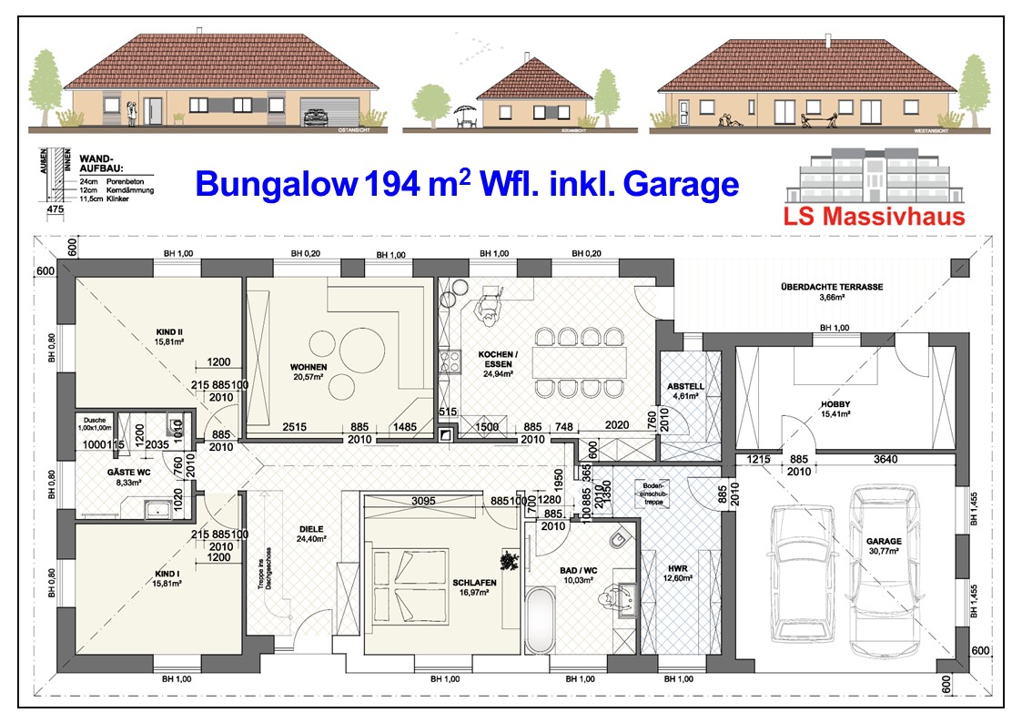Bungalow 194 m� Lukas